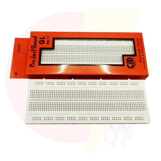 GL-12 Solderless Breadboard – 840 Tie-Points for Prototyping, Arduino, and DIY Circuits