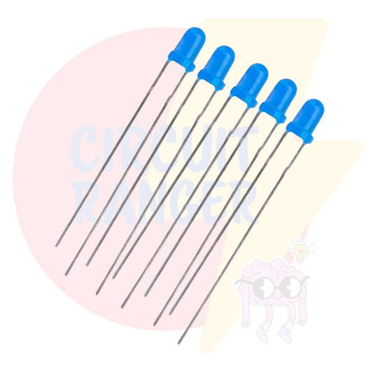 3mm Blue Led - Pack of 5