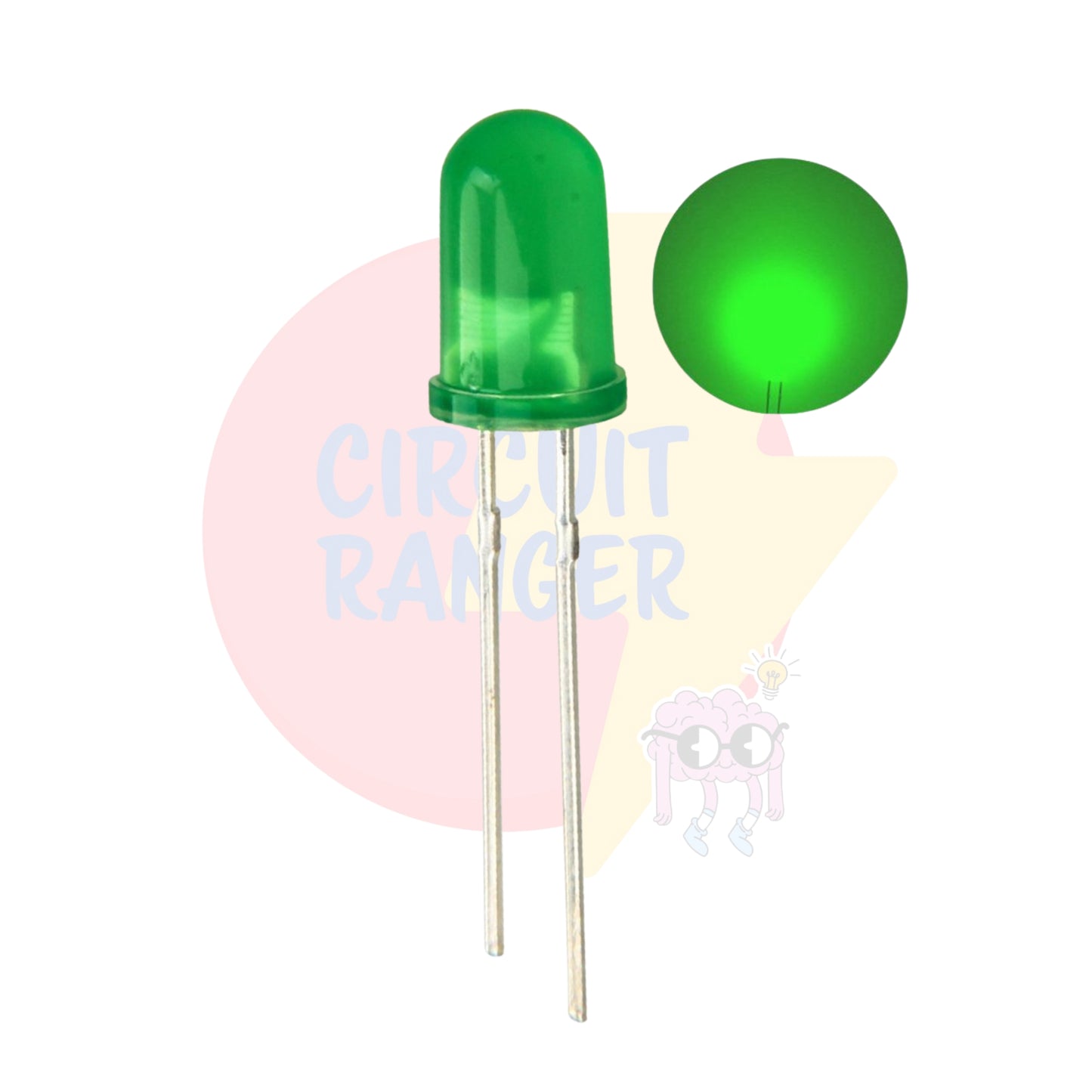 5mm Green Led - Pack of 5