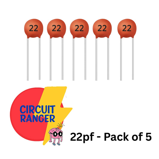 22pF, 50V Capacitor - Pack of 5