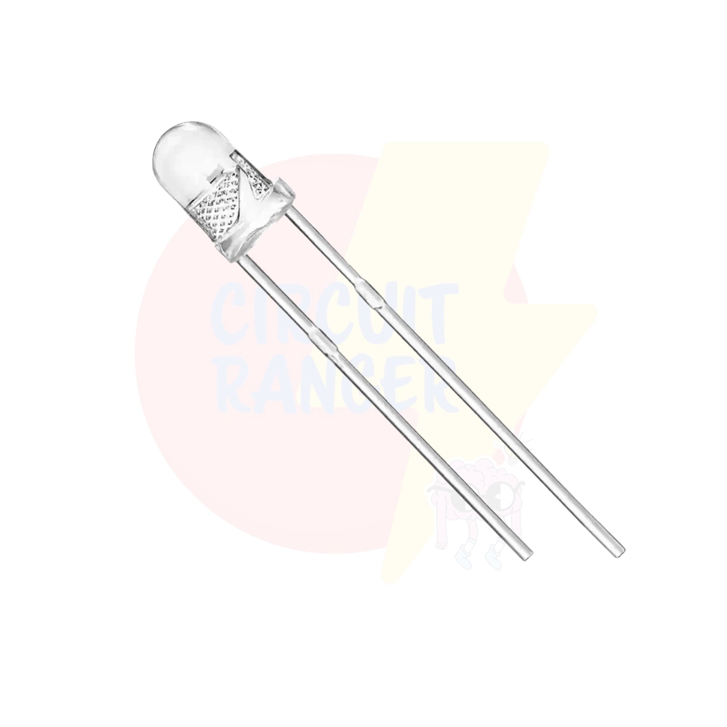 3mm White Led - Pack of 5