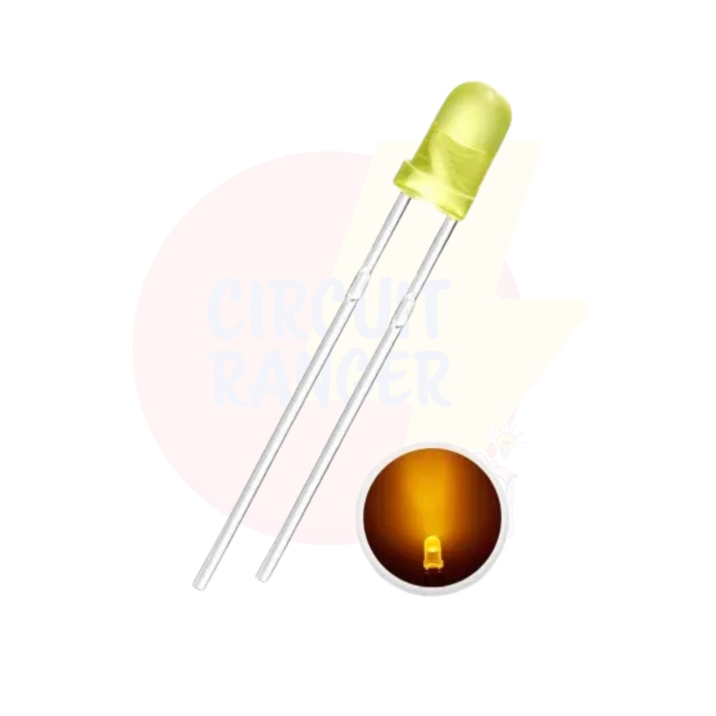 3mm Yellow Led - Pack of 5