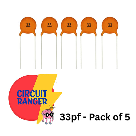 33pF 50V Capacitor - Pack of 5