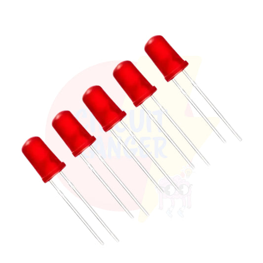 5mm Red Led - Pack of 5