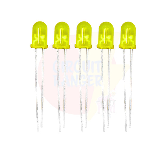 5mm Yellow Led - Pack of 5