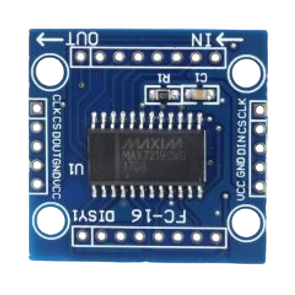 MAX7219 8×8 Dot Matrix LED Display Module – SMD Driver IC, Arduino Compatible SPI Controlled, Cascadable Matrix Panel Display for DIY Electronics, Raspberry Pi & Microcontrollers