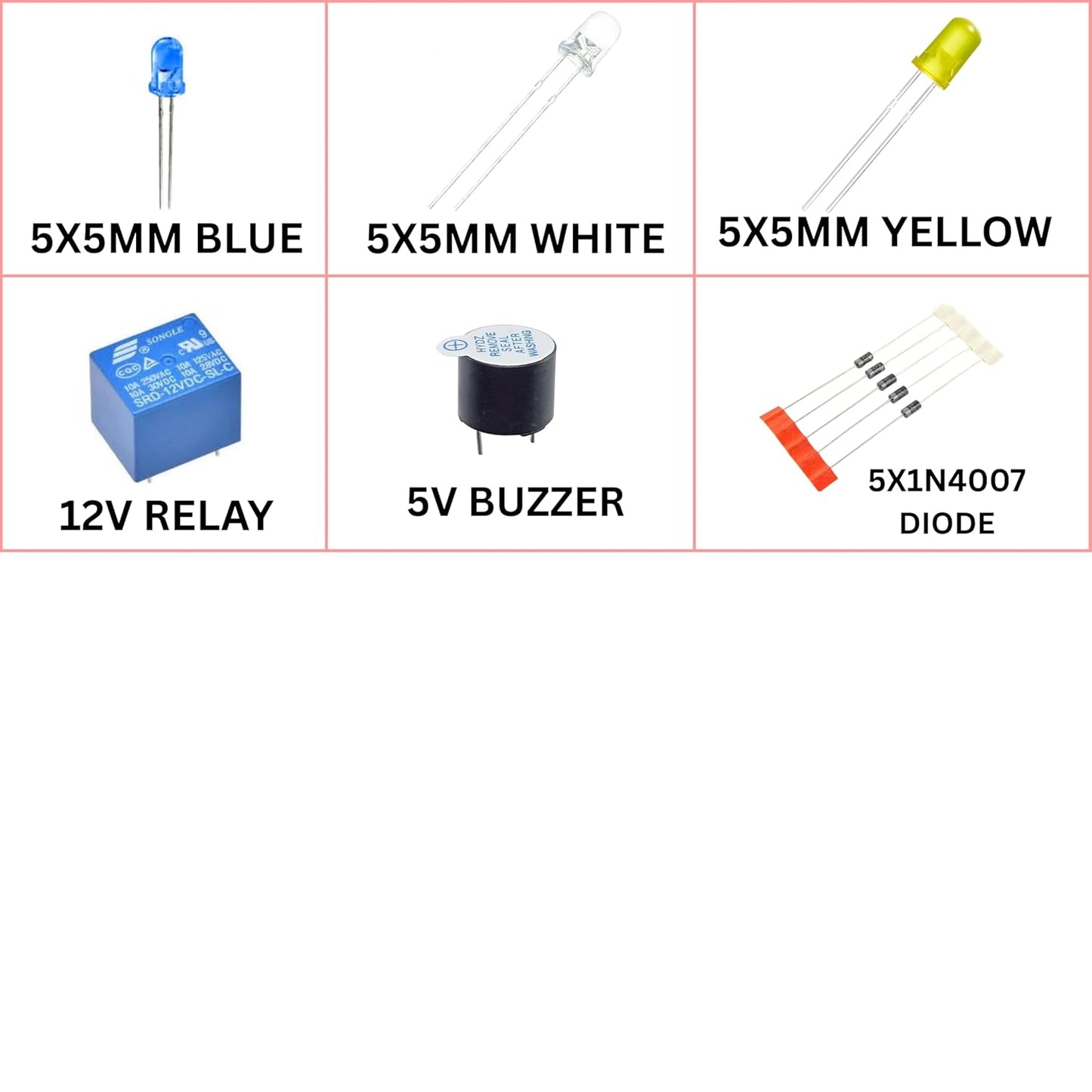 Ultimate DIY Electronics Project Kit for Beginners – Breadboard, Motors, LEDs, Resistors, Sensors & More