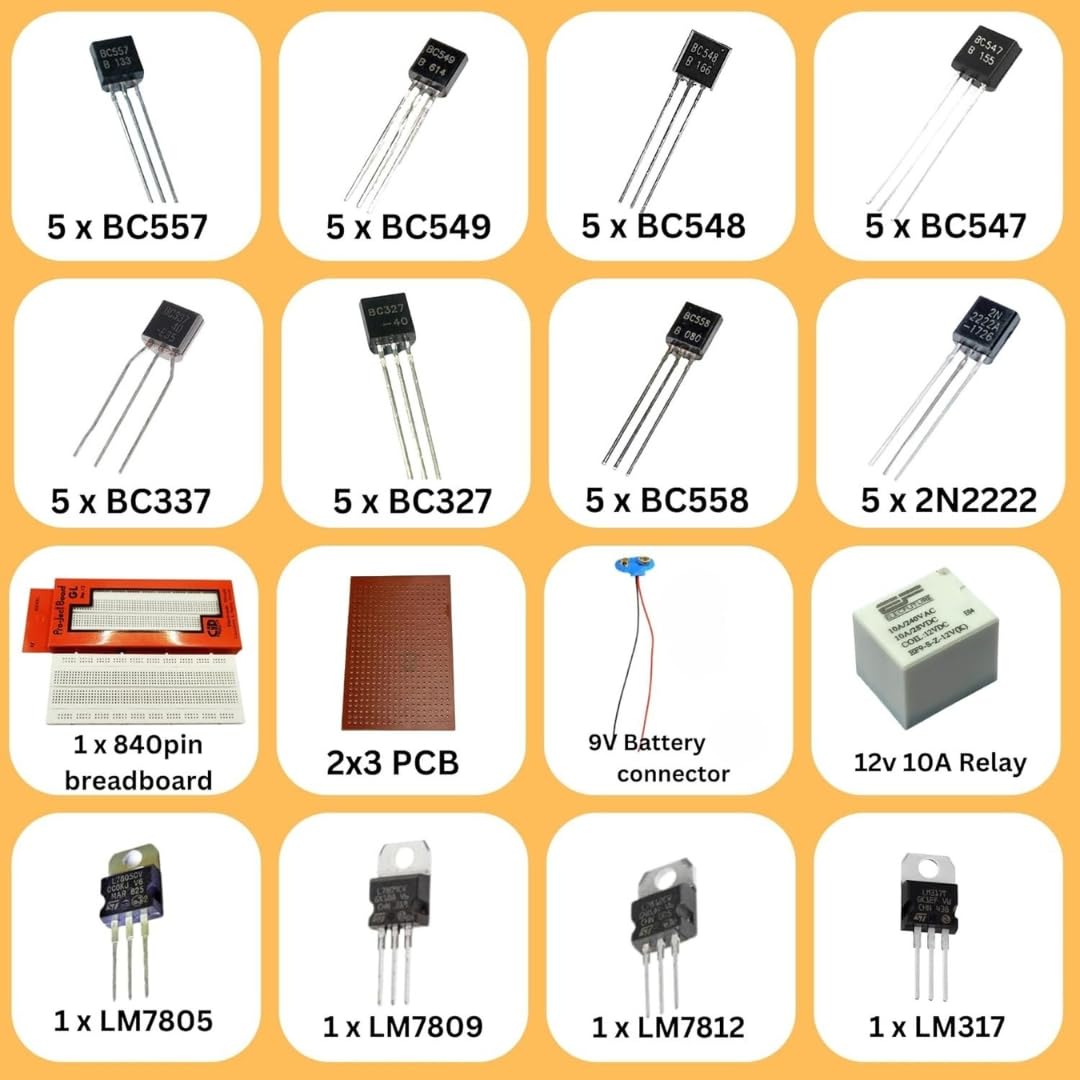 Electronic components kit - Breadboard with 350+ components electronics kit