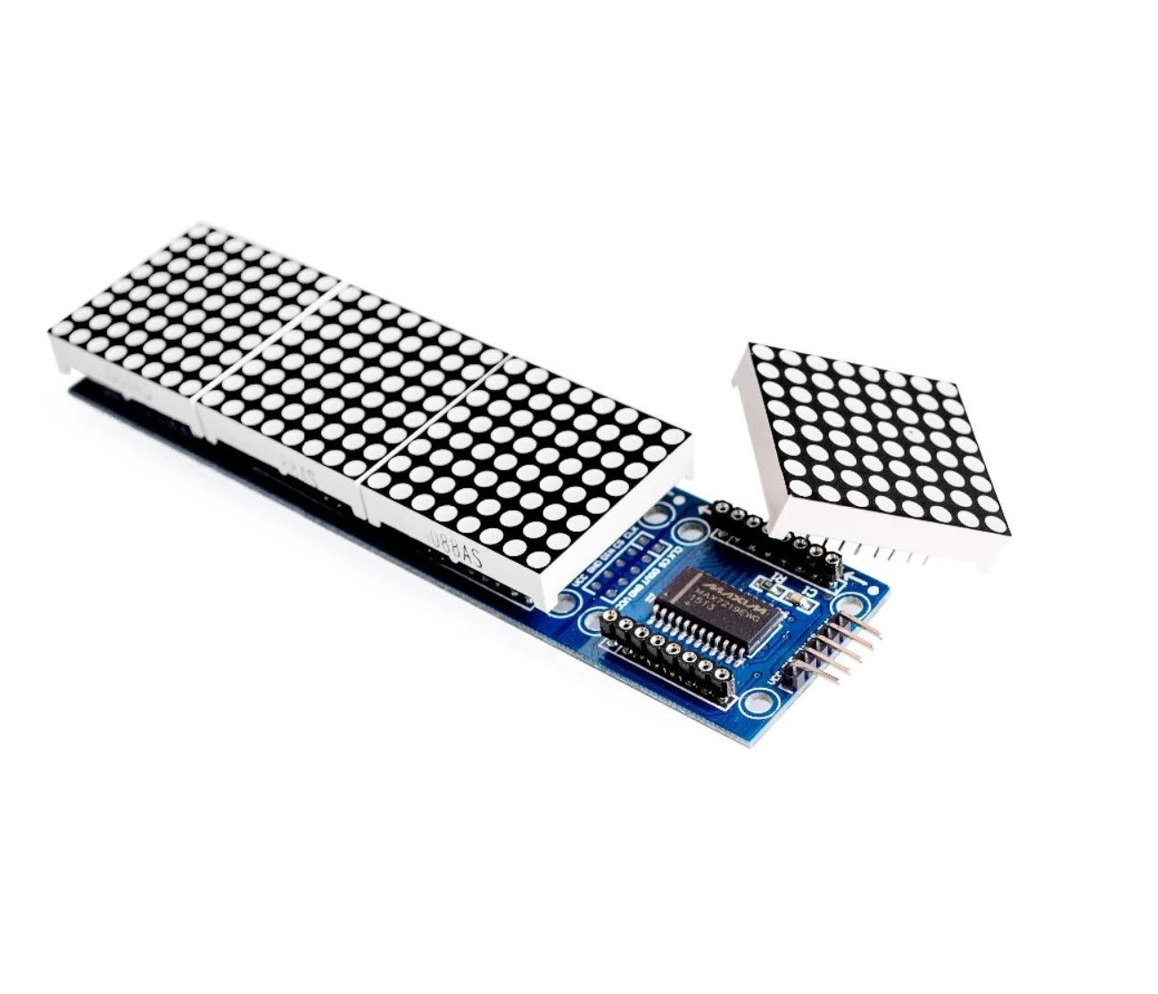 MAX7219 Dot Led Matrix Module 4 In 1 Display with 5P Line Module