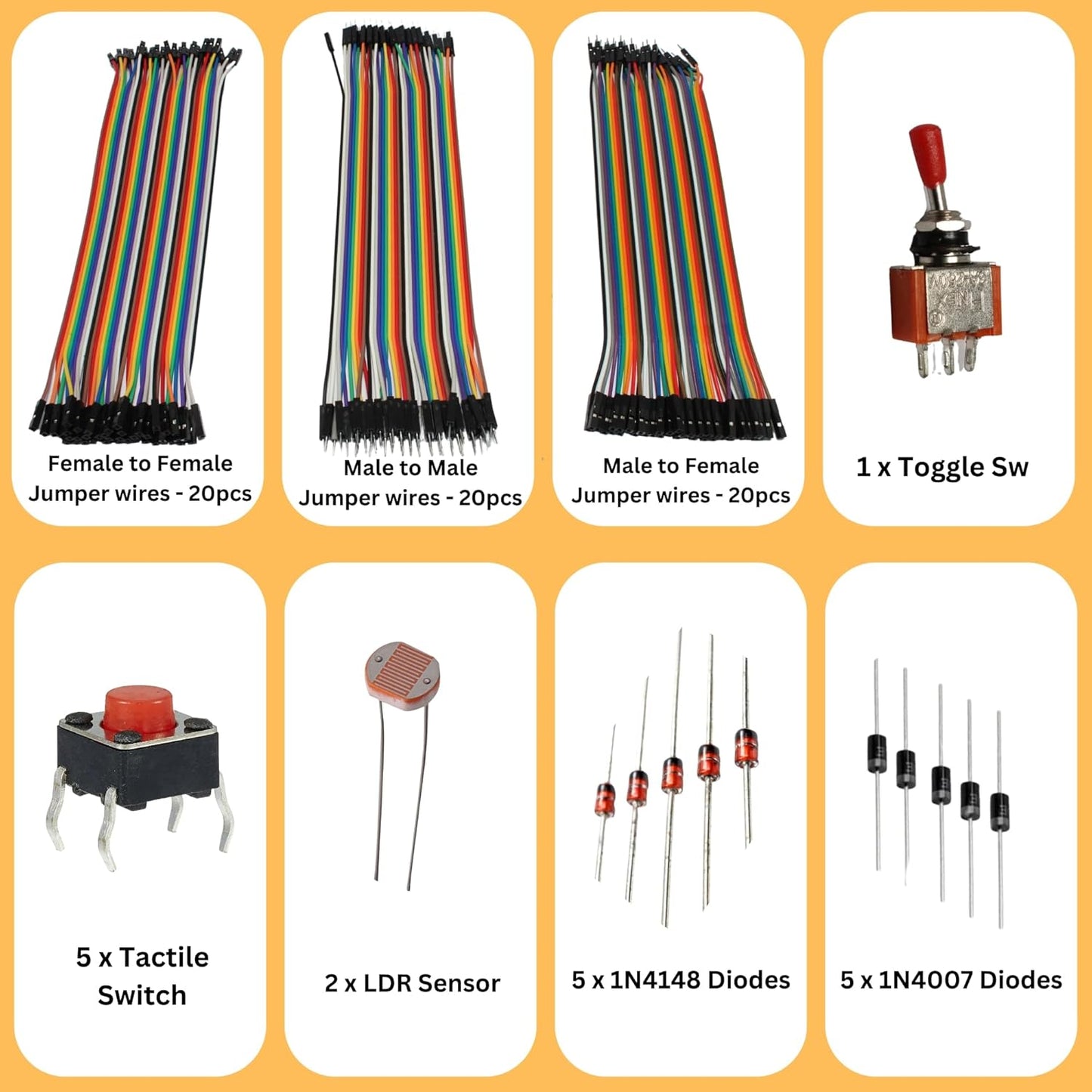 Electronic components kit with UNO R3 board - 250+ electronic kit for diy & prototyping projects