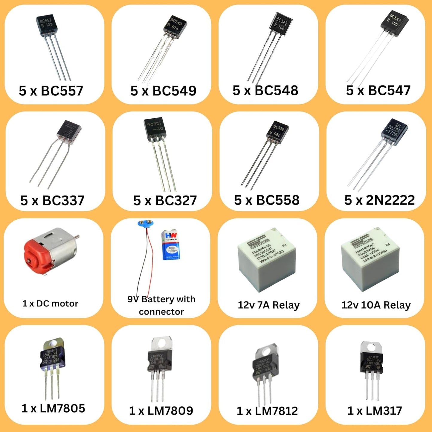 Electronic components kit with UNO R3 board - 250+ electronic kit for diy & prototyping projects