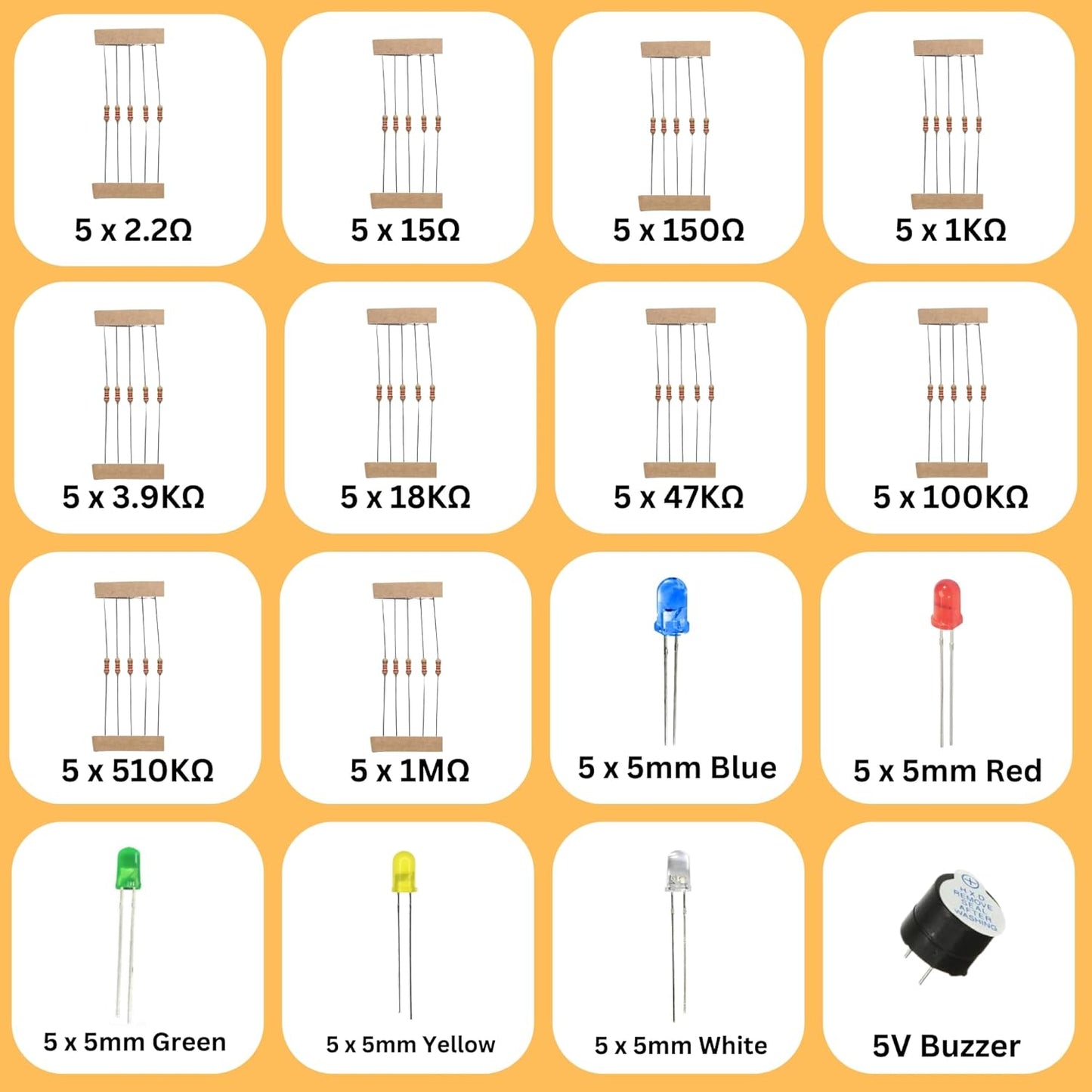 Electronic components kit with UNO R3 board - 250+ electronic kit for diy & prototyping projects
