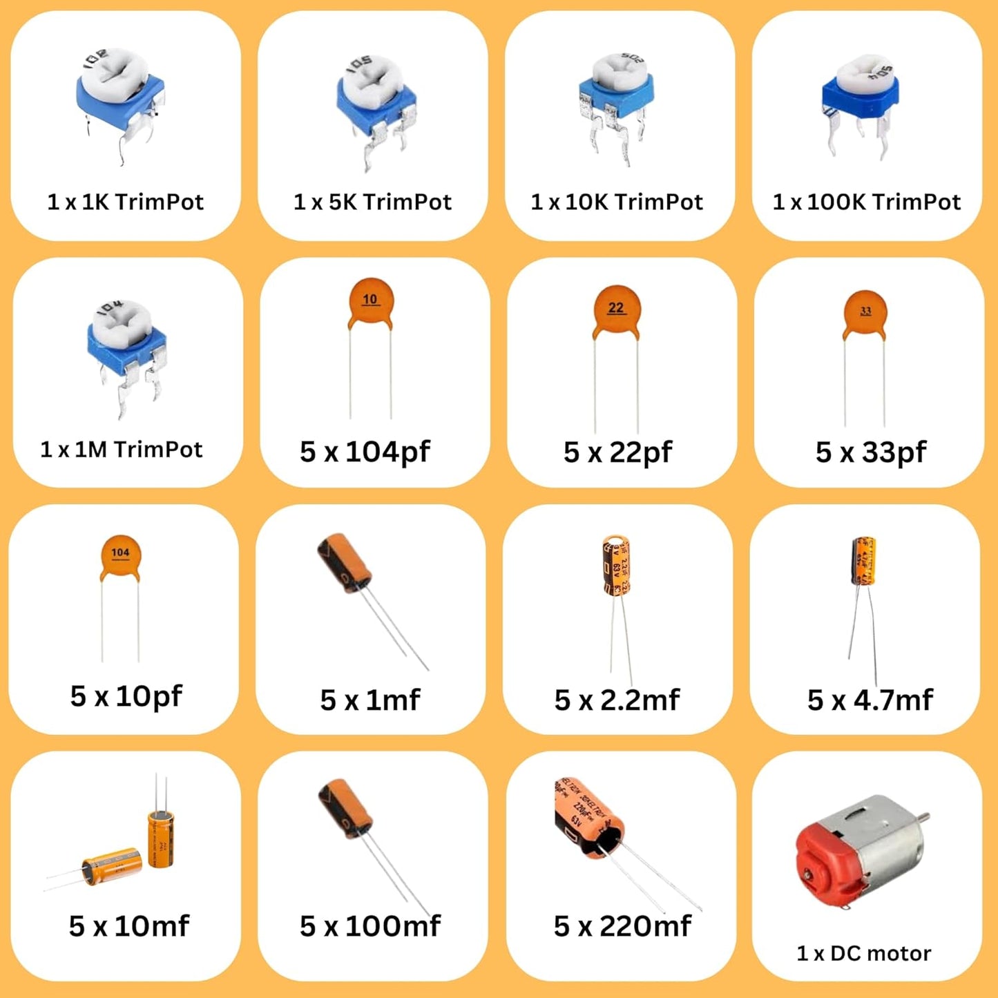 Electronic components kit with UNO R3 board - 250+ electronic kit for diy & prototyping projects