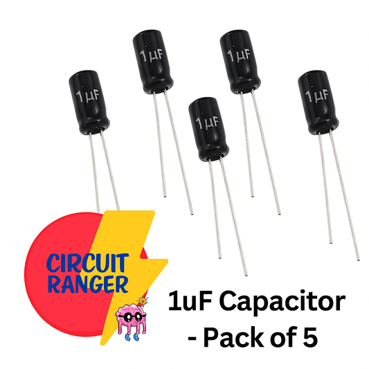 1µF, 63v Elec Capacitor - Pack of 5