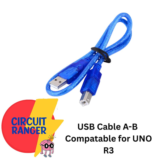 USB Cable for Arduino UNO | USB-A to USB-B | 15cm