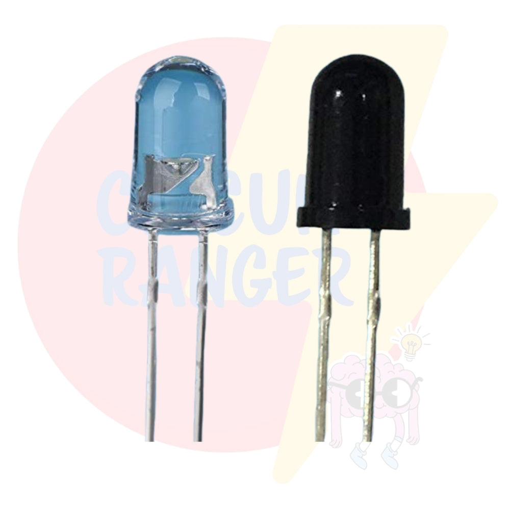 5mm IR Transmitter Receiver Pair