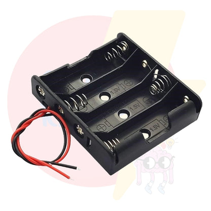 3 x 1.5V AA Battery Holders With Wire