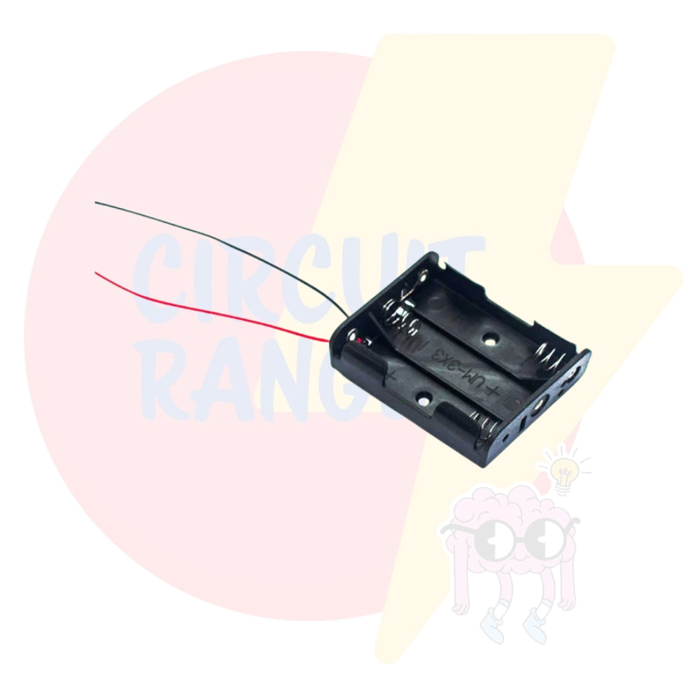 3 x 1.5V AA Battery Holders With Wire