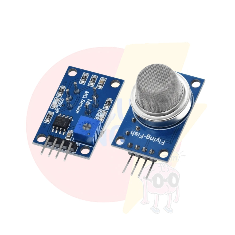 MQ-2 Gas Sensor Module, Digital Output, 4-Pin Interface