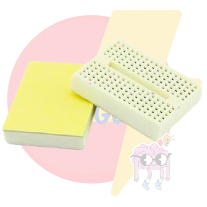 Circuit Ranger 170 Point Mini Solderless Breadboard – Reusable Prototype Mini Bread Board with Adhesive Back for Arduino, ESP32, Raspberry Pi, STEM DIY Electronics Projects - Pack of 2