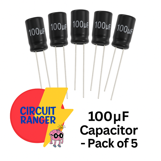 100µF Capacitor, 63v - Pack of 5