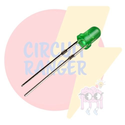 3mm Diffused Green LED