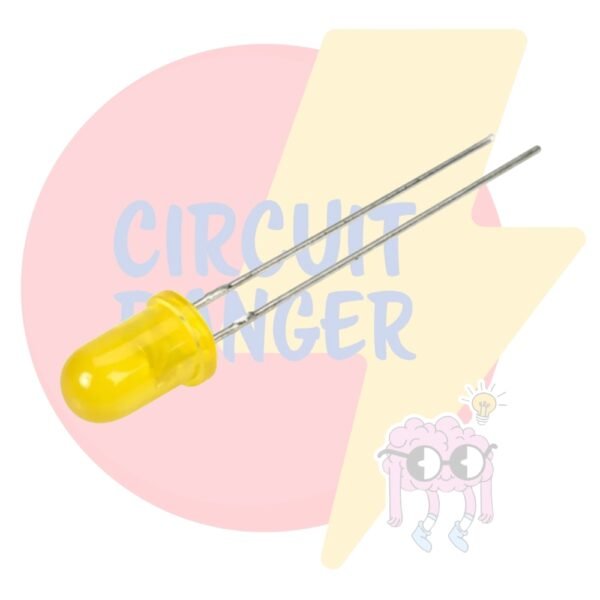 5mm Diffused Yellow LED