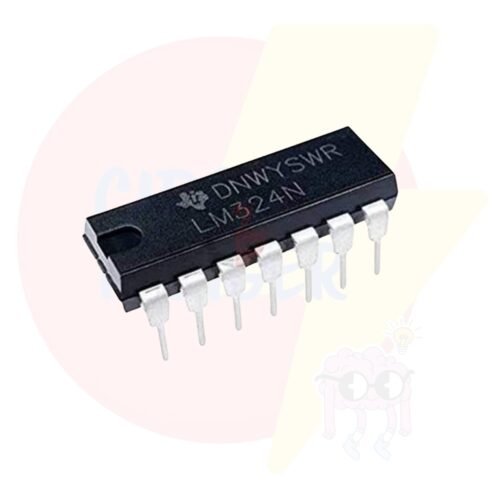 LM324 Low Power Quad Op-Amp IC DIP-14 Package