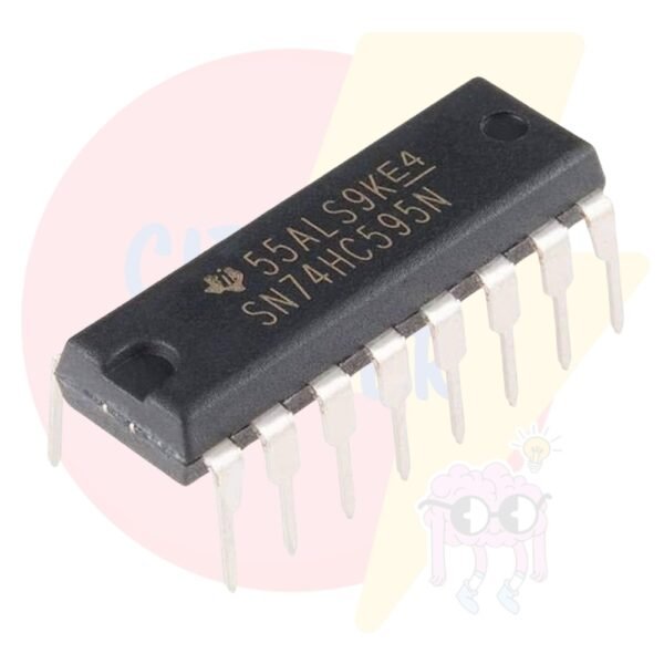 74HC595 8-bit Serial to Parallel Shift Register IC (74595 IC) DIP-16 Package