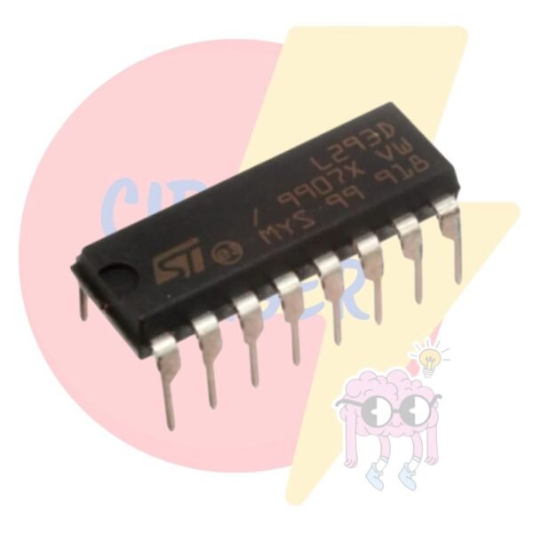 L293D Motor Driver IC – Dual H-Bridge Driver