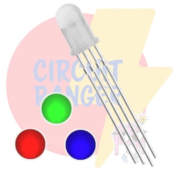 5mm RGB LED – Common Cathode / Anode Multicolor LED