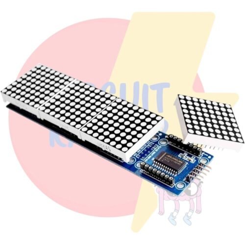 MAX7219 LED Dot Matrix 4 in 1 Display Module