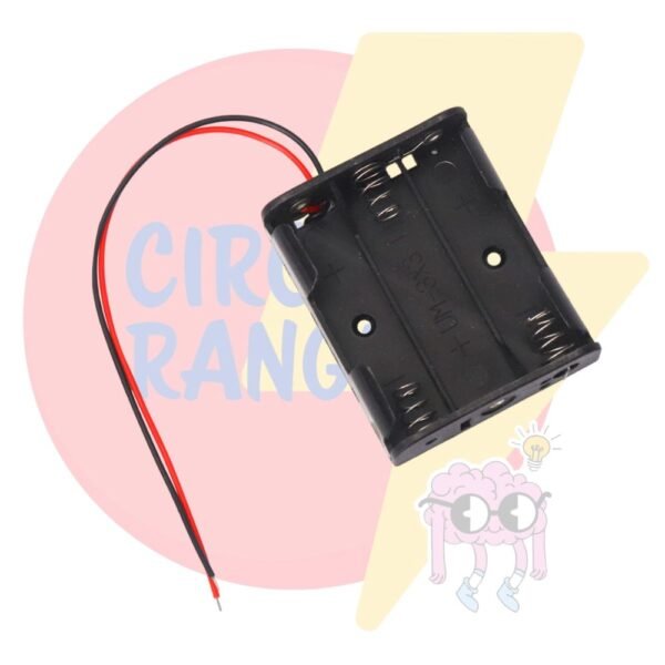 3-Cell AA Battery Holder (3×AA Battery Case with Wires / On-Off Switch)