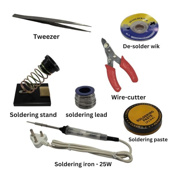 electric soldering iron kit 25W 7in1 soldering iron kit for beginners & electonic hobbyists